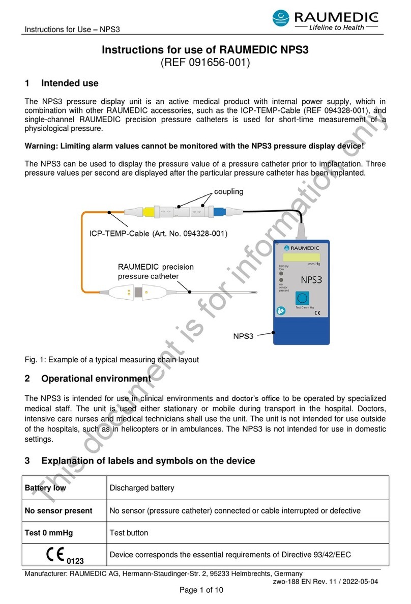 RAUMEDIC NPS3 Instructions for use