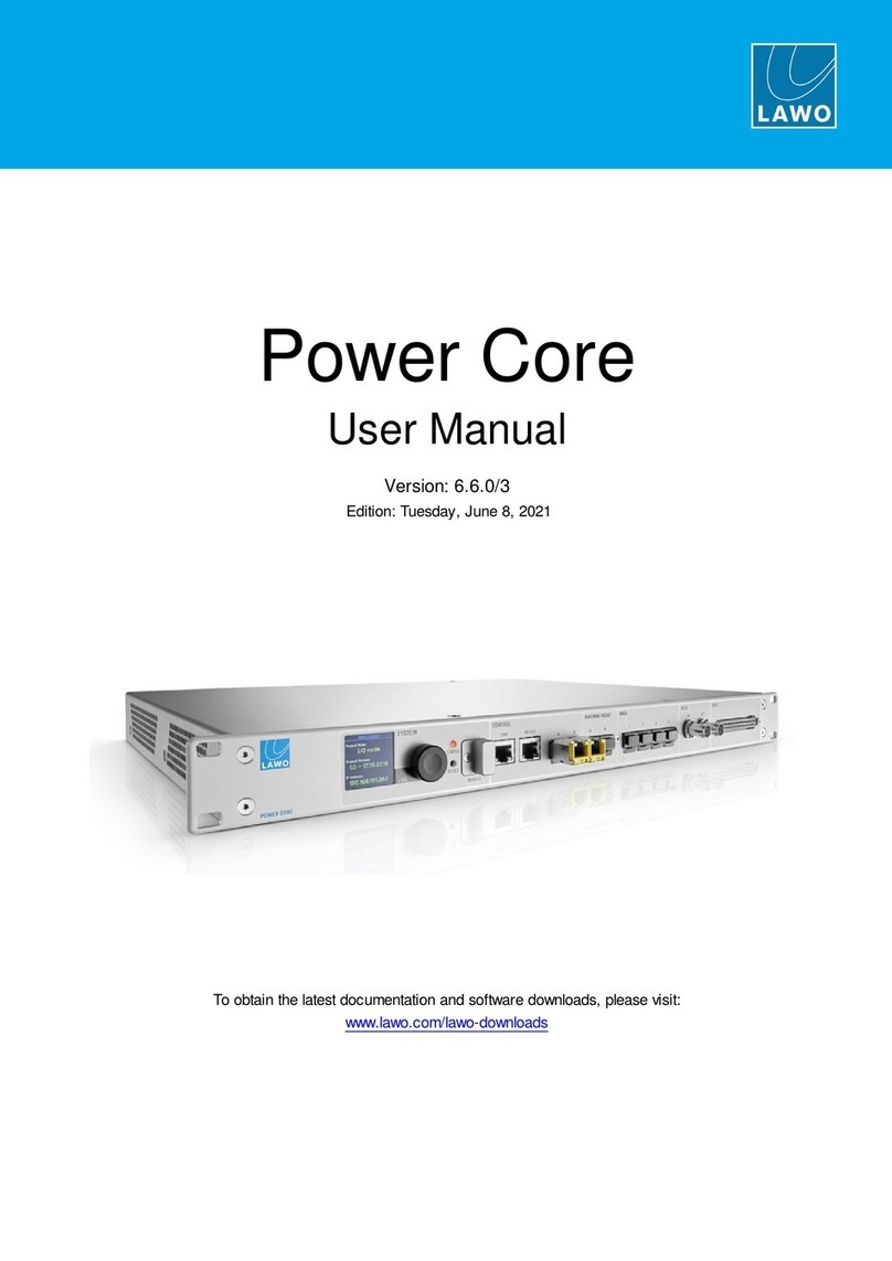 LAWO POWER CORE User manual