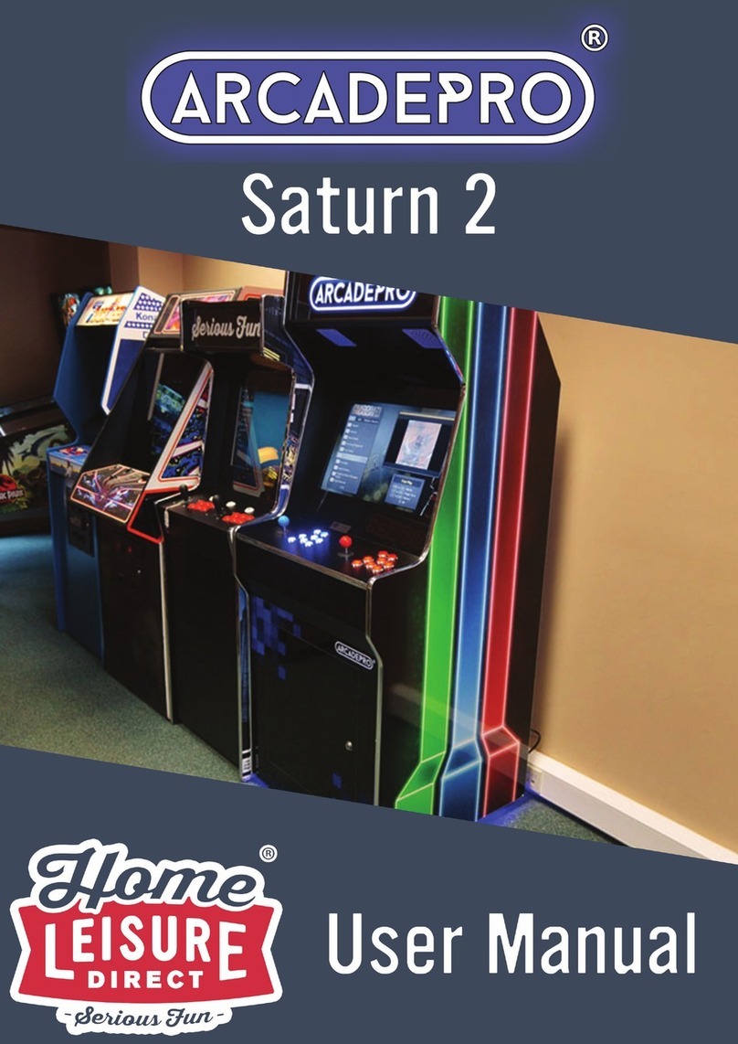 Home Leisure Direct ARCADEPRO Saturn 2 user manual Home Leisure Direct ARCADEPRO Saturn 2 user manual
