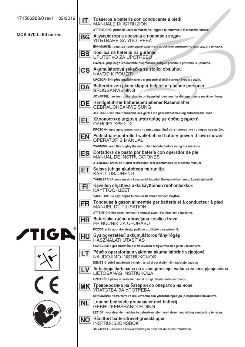 Stiga MCS 470 Li 60 series User manual
