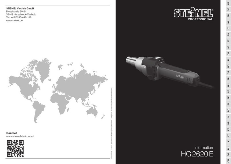 STEINEL PROFESSIONAL HG2620E instructions