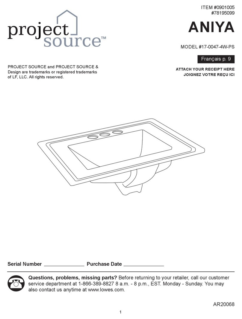 Project Source ANIYA 17-0047-4W-PS User manual