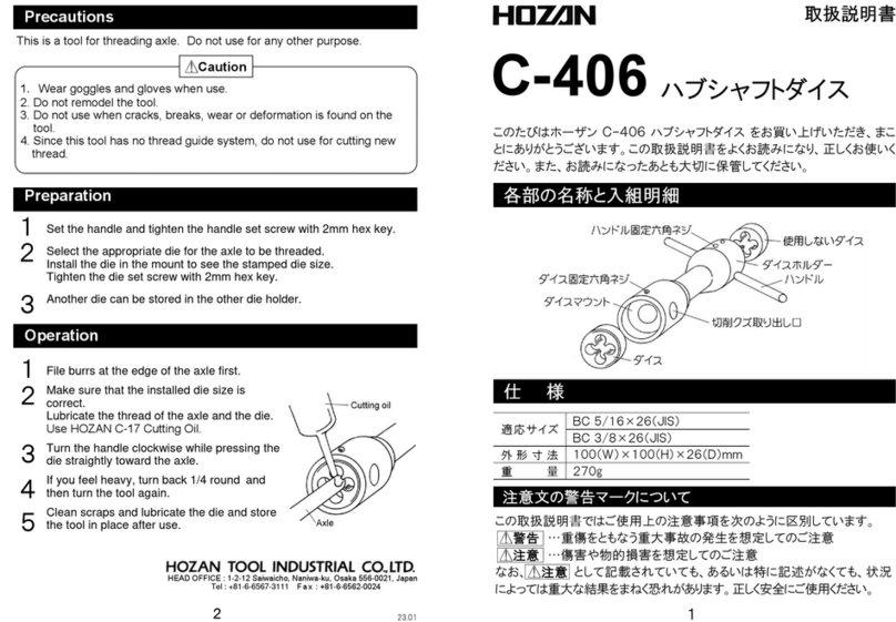 HOZAN C-406 instruction manual
