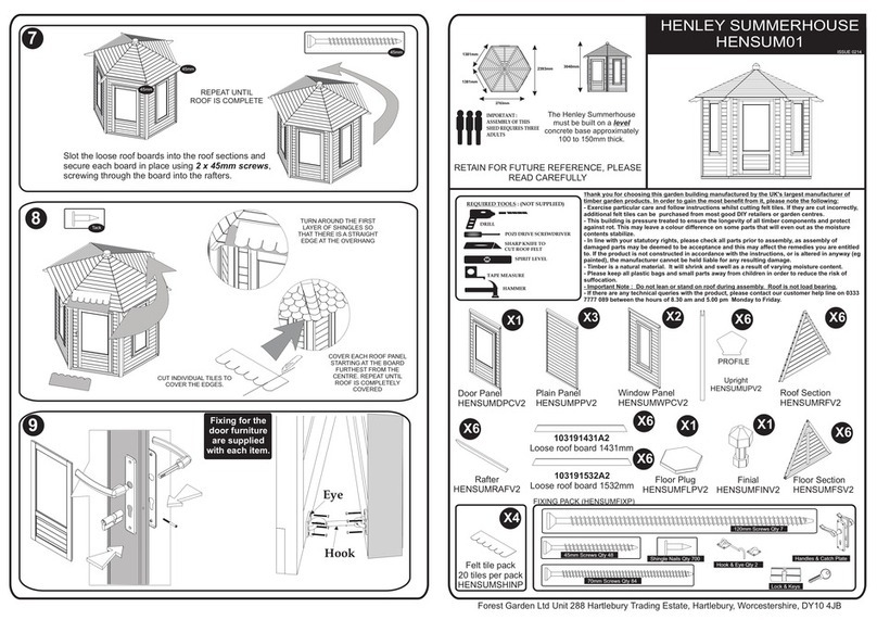 Henley SUMMERHOUSE HENSUM01 quick start guide Henley SUMMERHOUSE HENSUM01 quick start guide