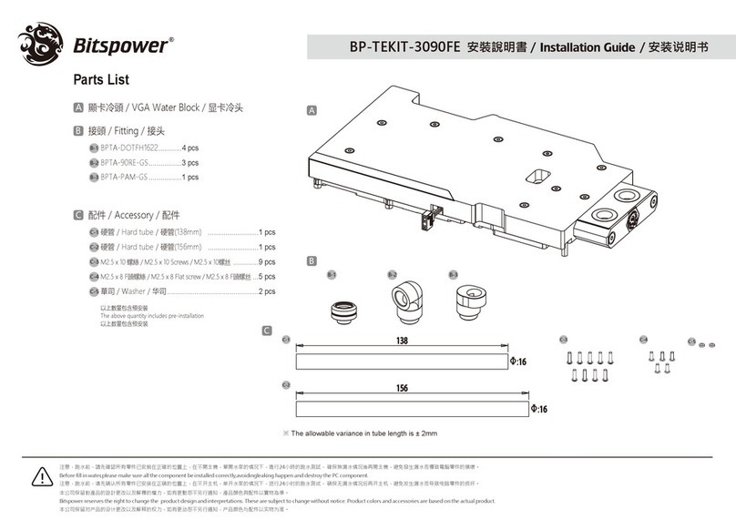 Bitspower BP-TEKIT-3090FE User manual Bitspower BP-TEKIT-3090FE User manual