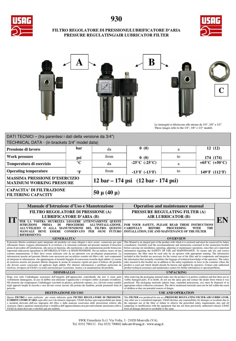 USAG 930 Operation and maintenance manual