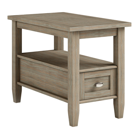 Simpli Home WyndenHall Brooklyn+Max AXCWSH011-GR manual