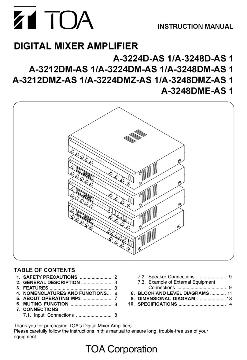 Toa A-3224D-AS 1 instruction manual