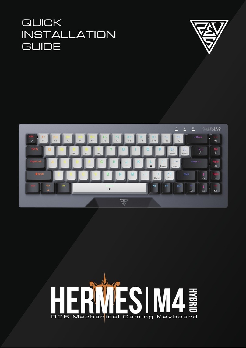 GAMDIAS HERMES M4 Hybrid Quick installation guide