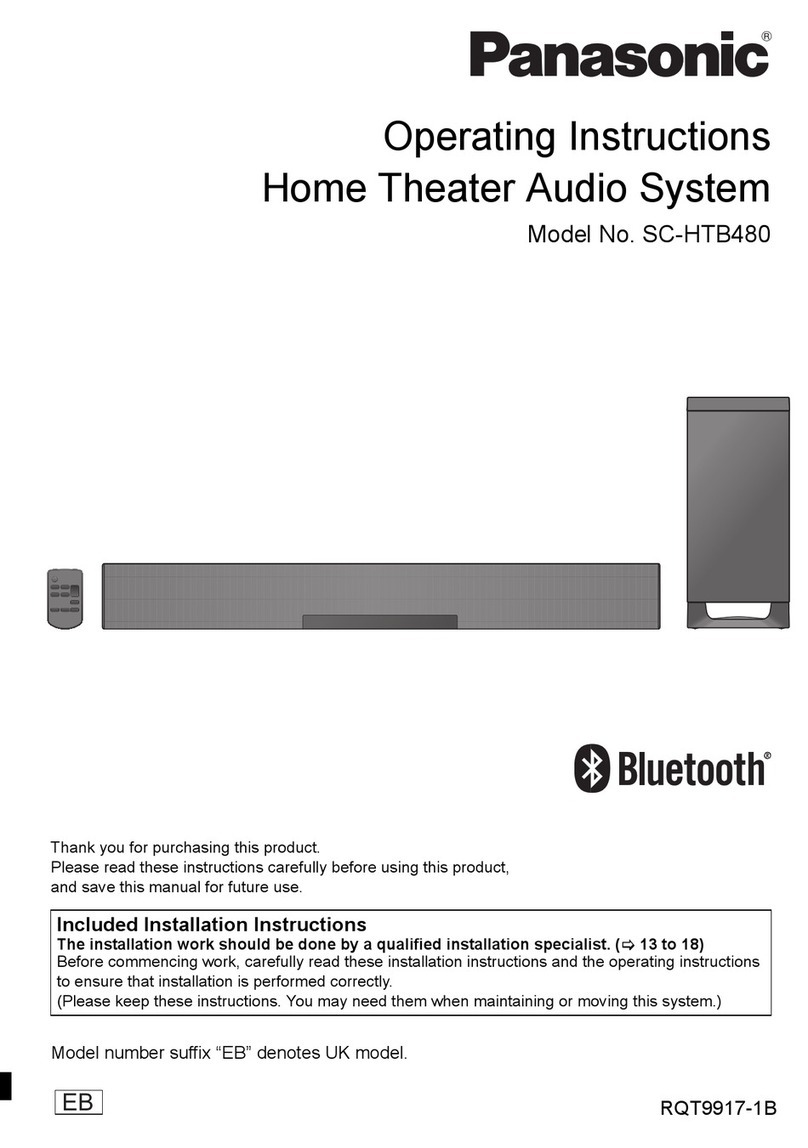 Panasonic SC-HTB480 User manual