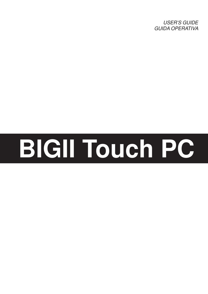 Custom Audio Electronics BIGII Touch PC User manual Custom Audio Electronics BIGII Touch PC User manual