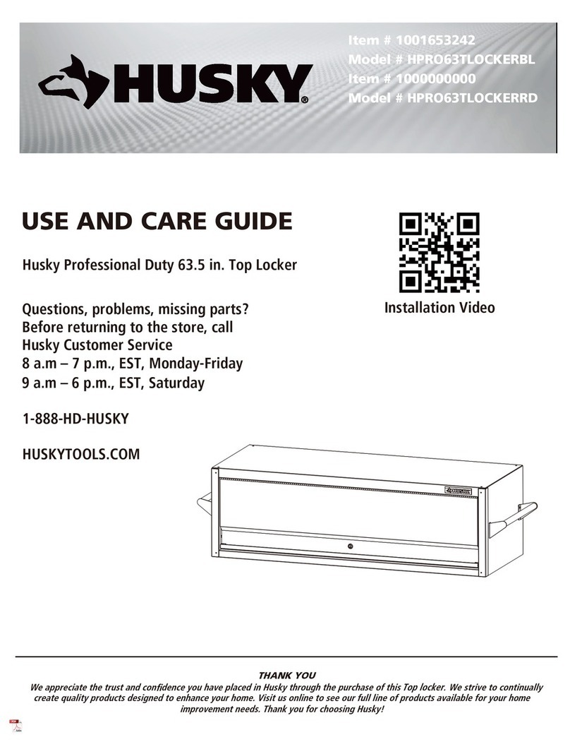 Husky HPRO63TLOCKERBL User manual