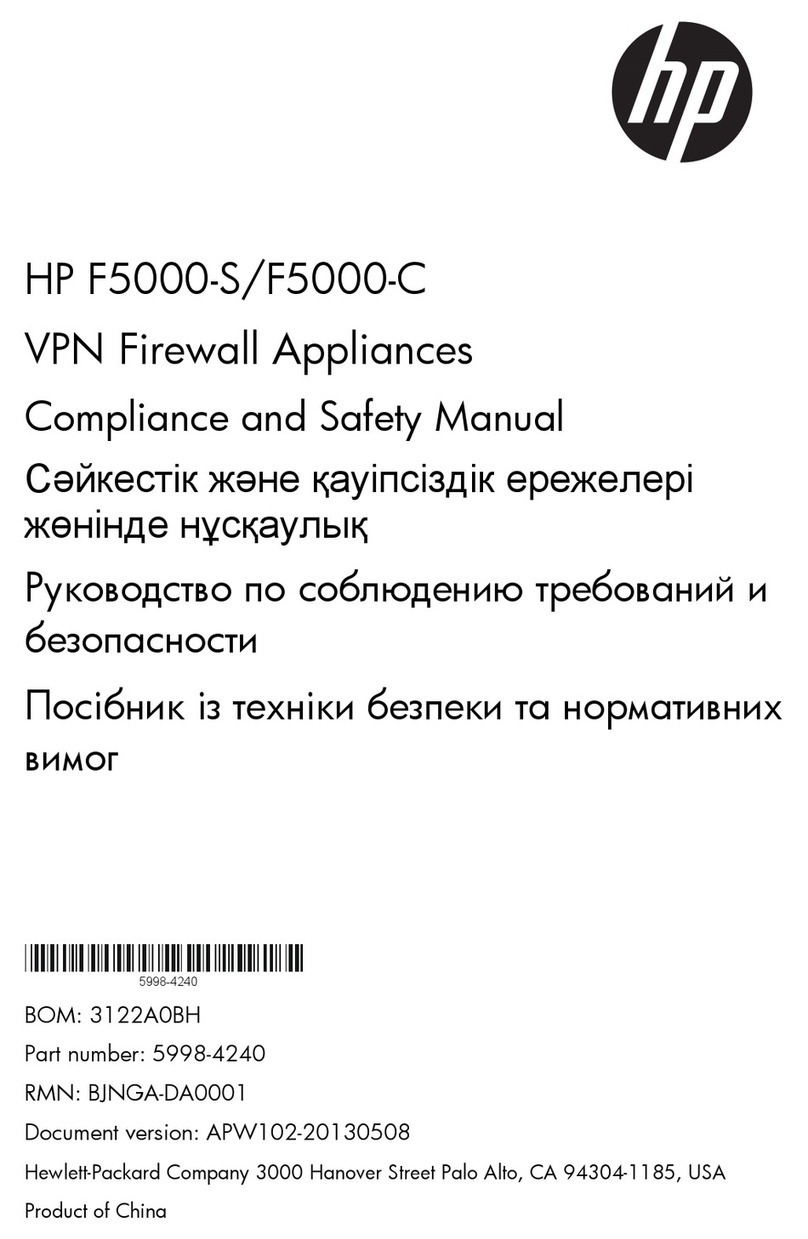 HP F5000-C Compliance and Safety Manual