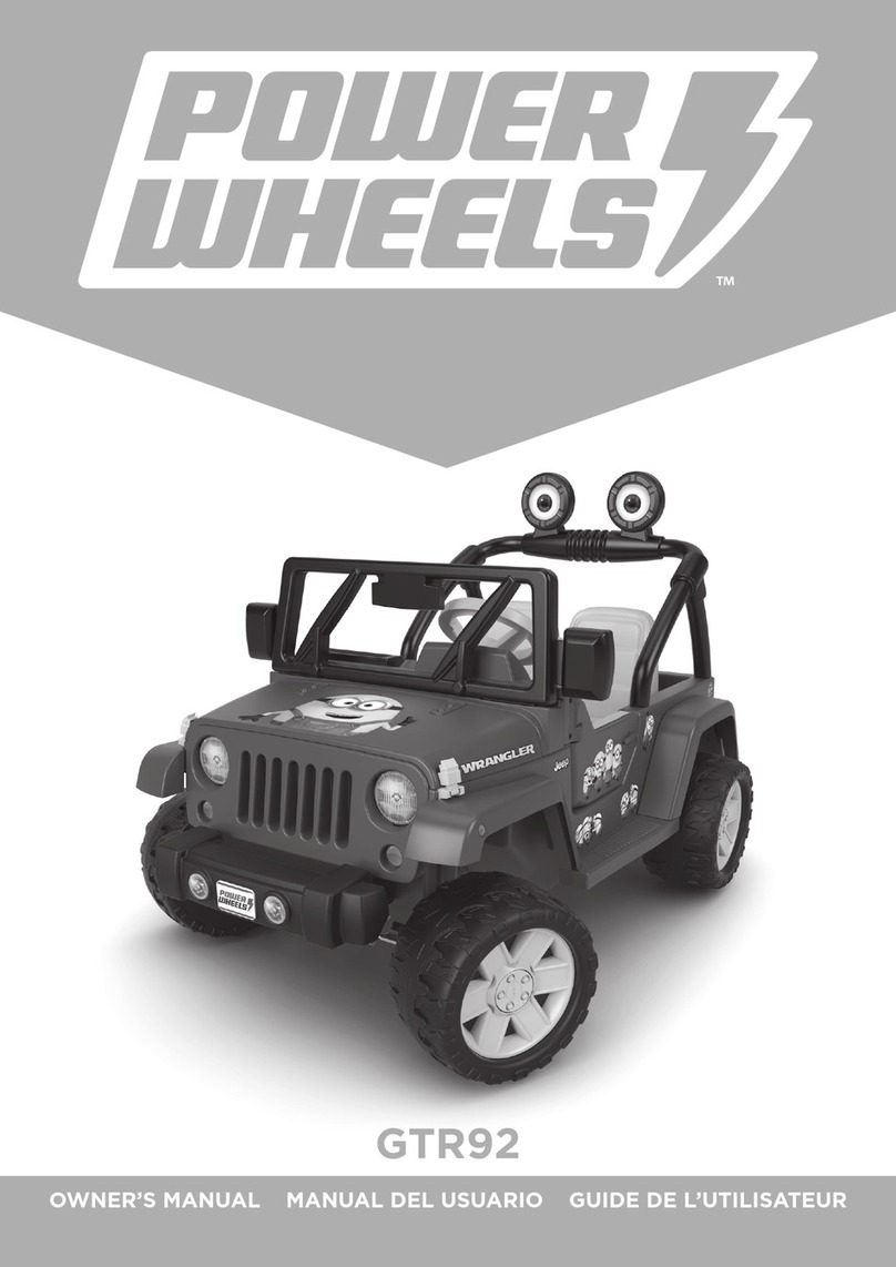 Power Wheels GTR92 owner's manual
