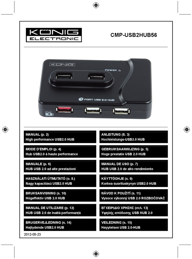 König Electronic CMP-USB2HUB56 User manual