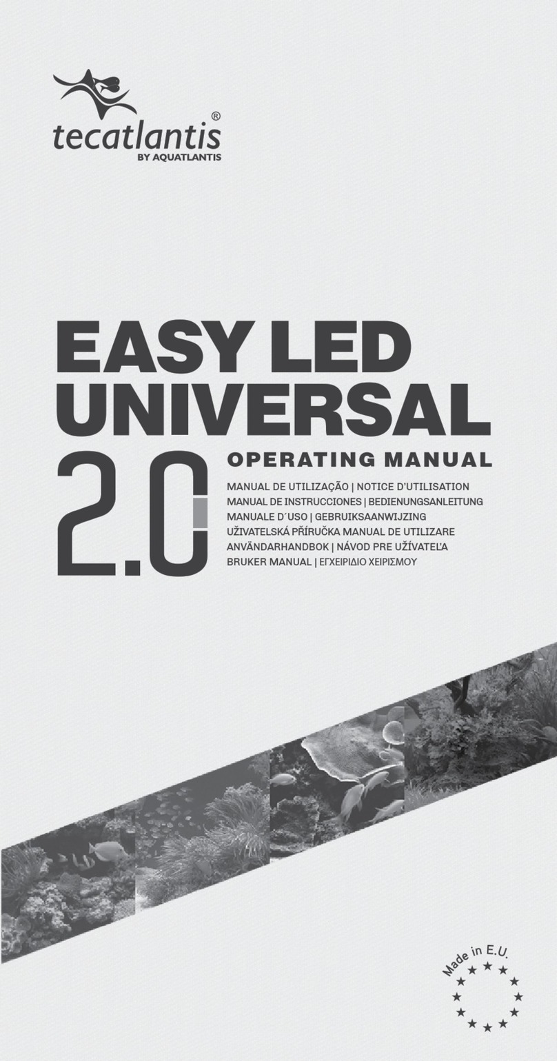 Aquatlantis Tecatlantis EASY LED UNIVERSAL 2.0 operating manual Aquatlantis Tecatlantis EASY LED UNIVERSAL 2.0 operating manual
