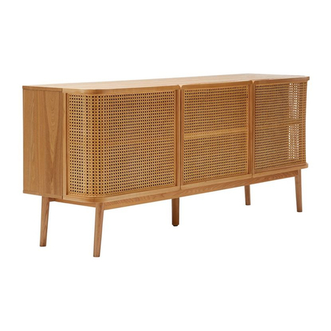 adairs BODEN 3 DOOR SIDEBOARD User manual
