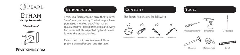 Pearl ETHAN Robe Hook quick start guide