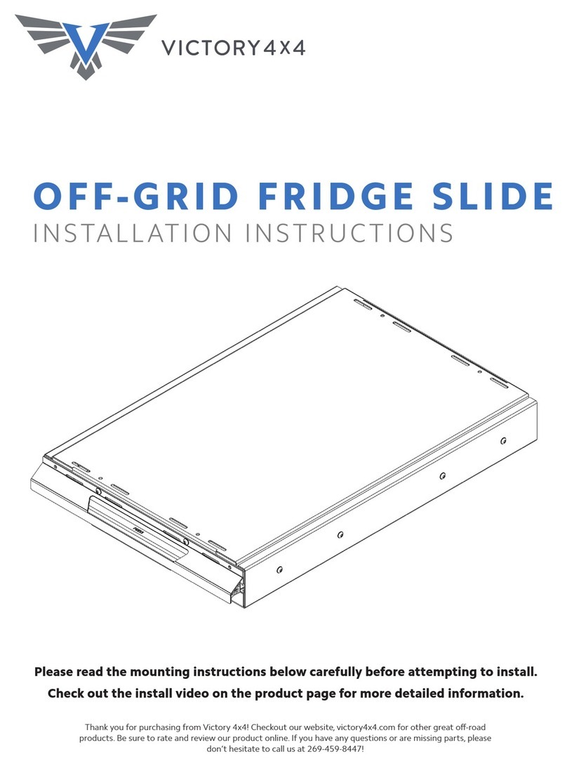 Victory 4x4 OFF-GRID FRIDGE SLIDE User manual