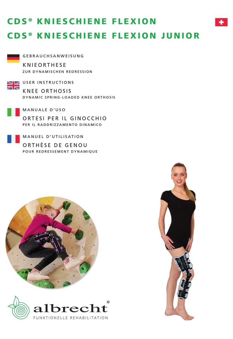 Albrecht CDS KNEE BRACE FLEXION User manual
