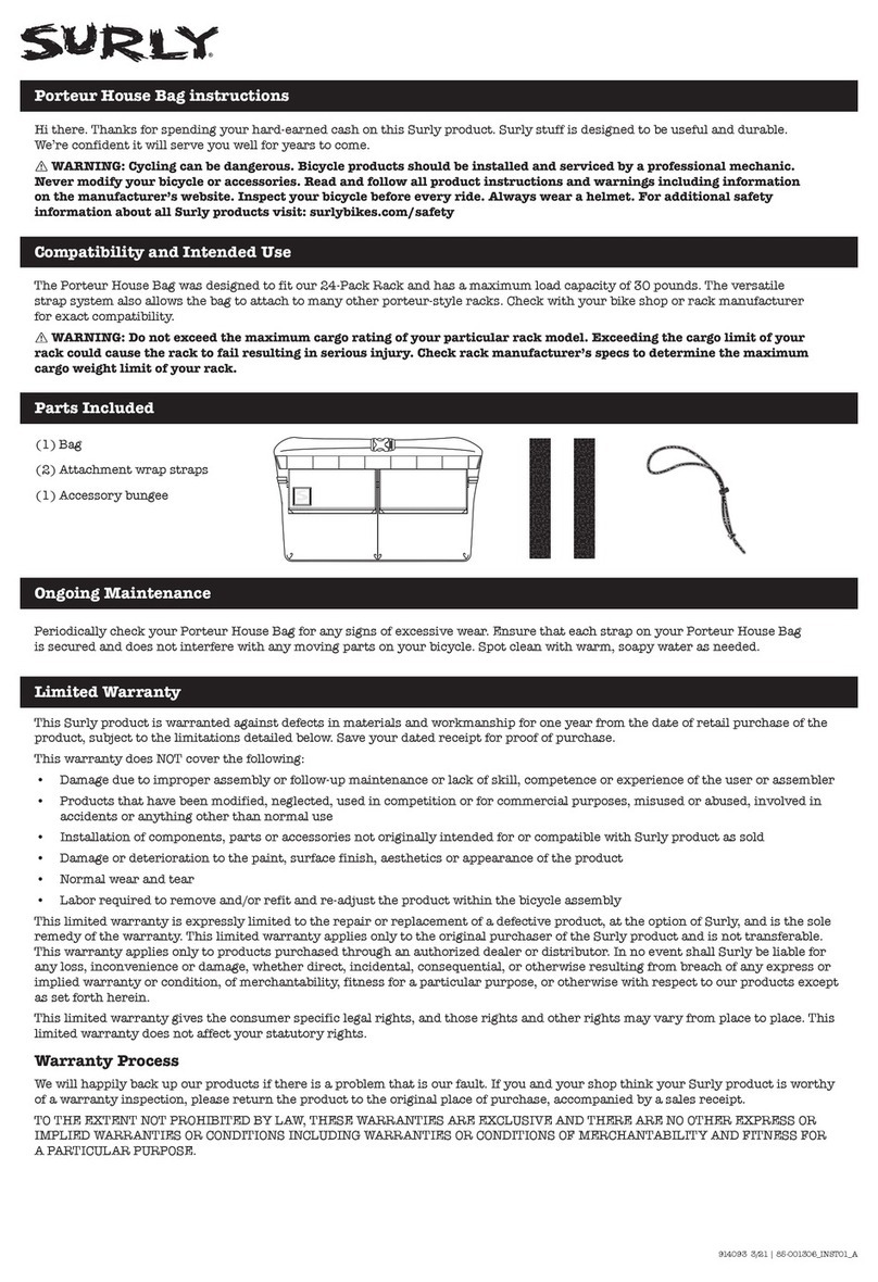 Surly Porteur House Bag instructions
