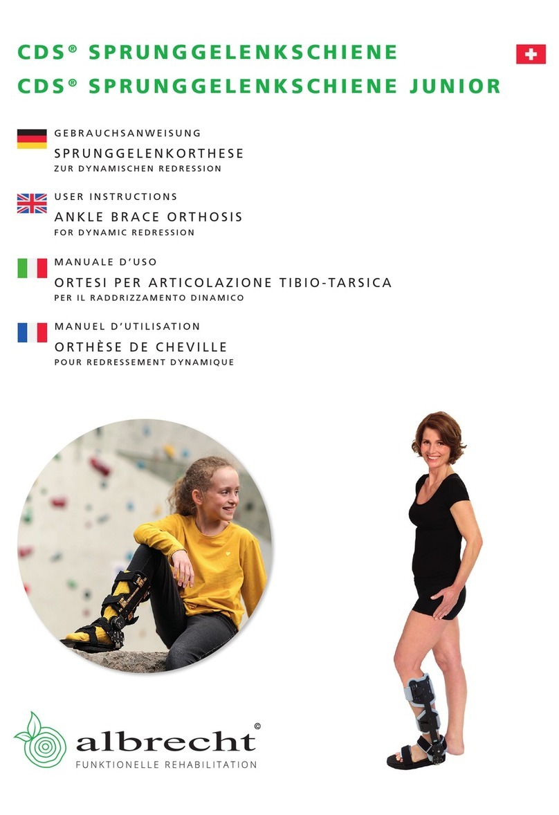 Albrecht CDS ANKLE BRACE User instructions