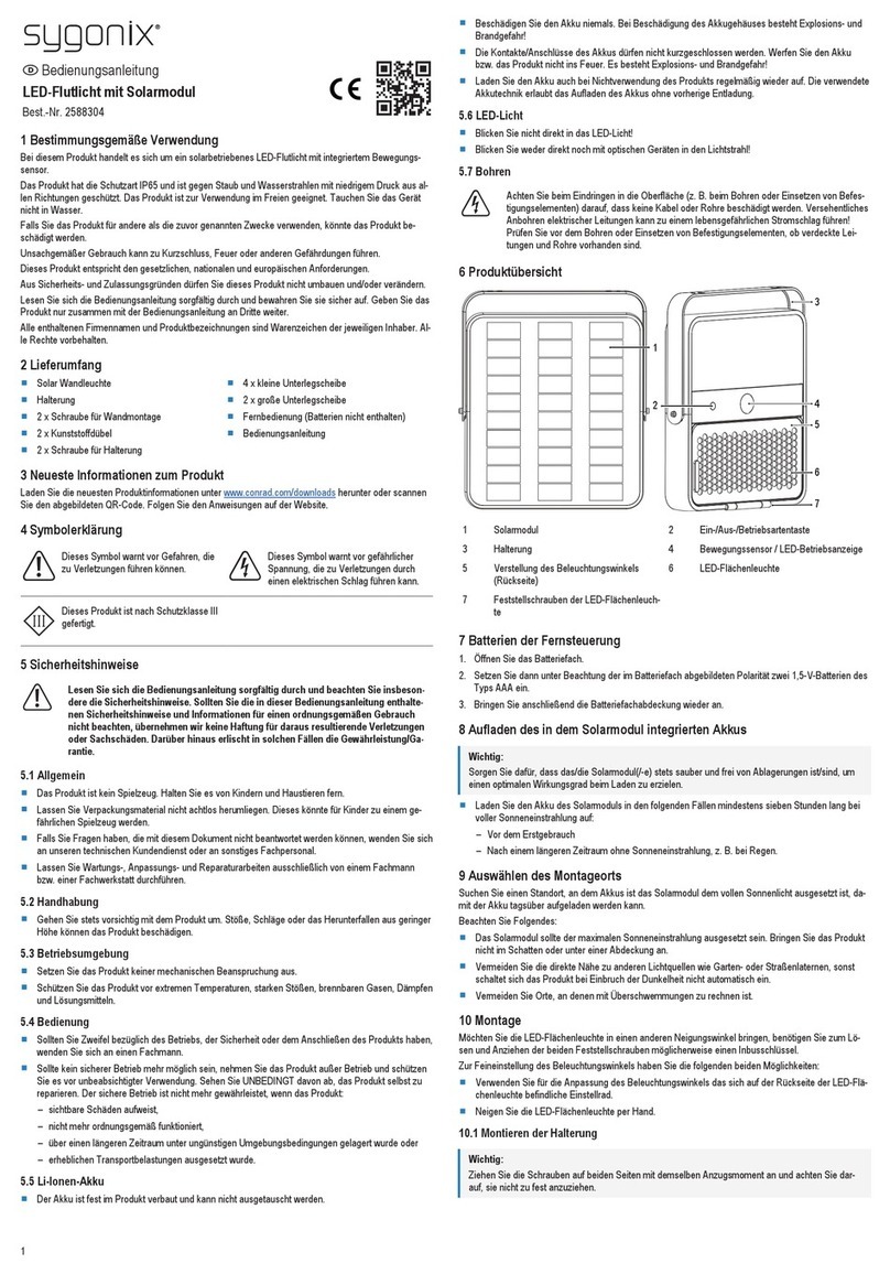 Sygonix 2588304 operating instructions