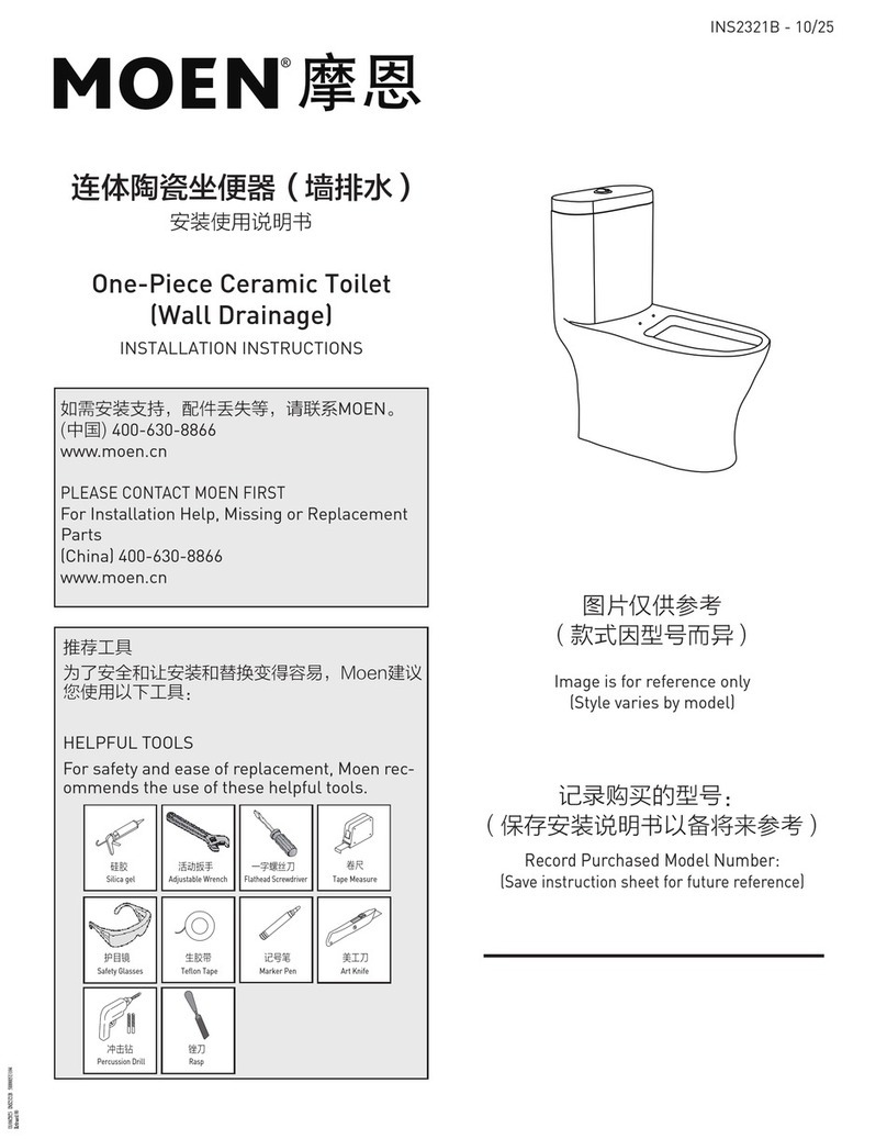 Moen INS2321B installation instructions