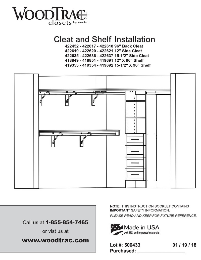 Sauder WoodTrac422452 Installation