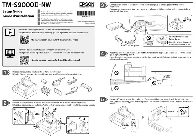 Epson TM-S9000II-NW User manual