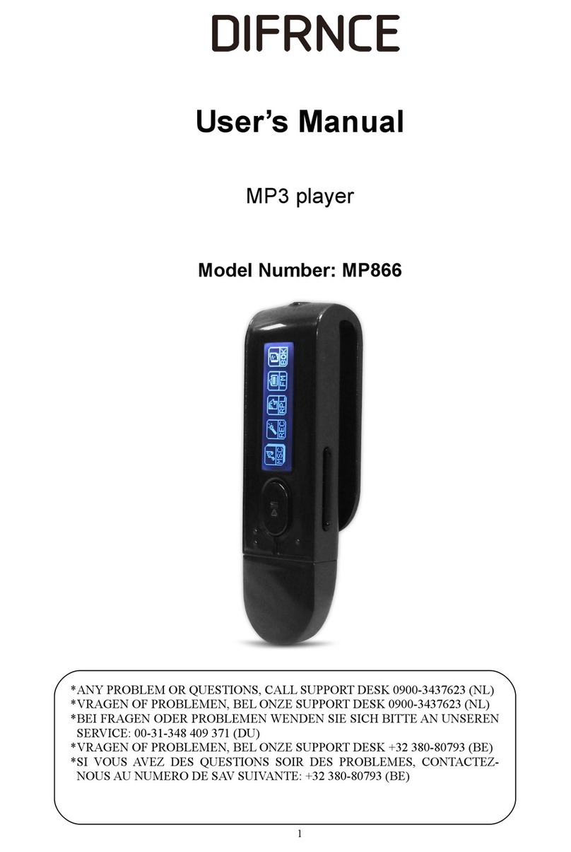 Difrnce MP866 User manual