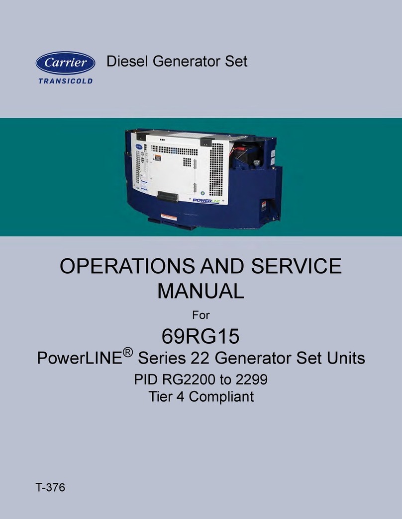 Carrier TRANSICOLD PowerLINE 69RG15 Series Operation and service manual Carrier TRANSICOLD PowerLINE 69RG15 Series Operation and service manual