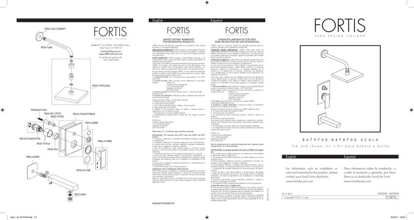 Fortis SCALA 8479700 quick start guide