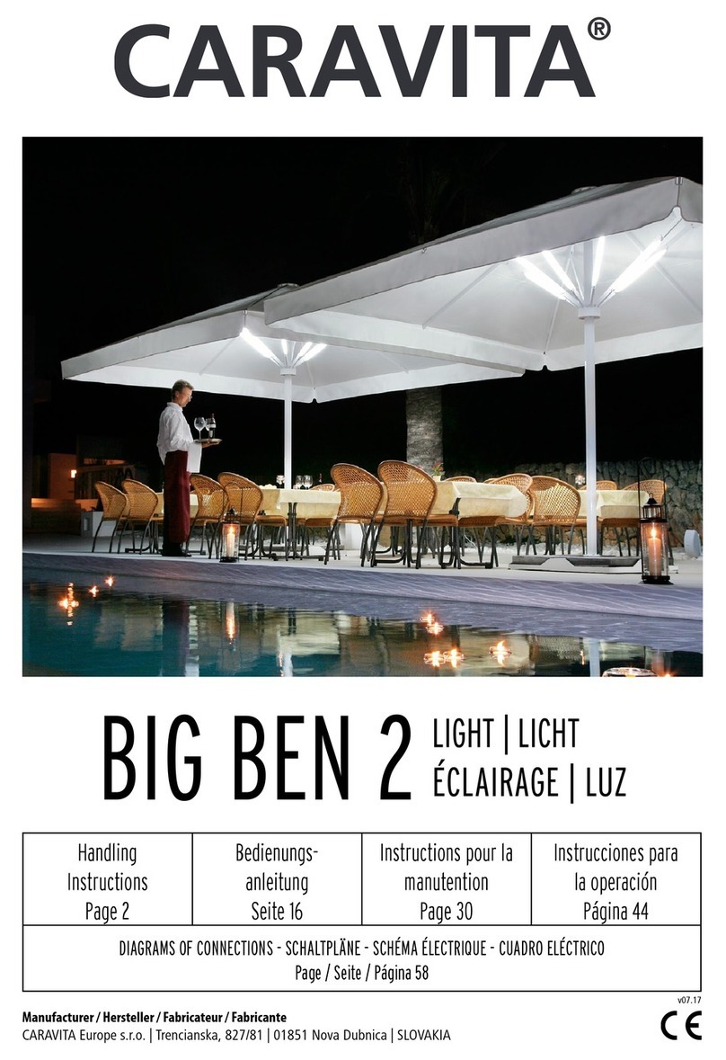 CARAVITA BIG BEN 2 LIGHT Handling instructions CARAVITA BIG BEN 2 LIGHT Handling instructions