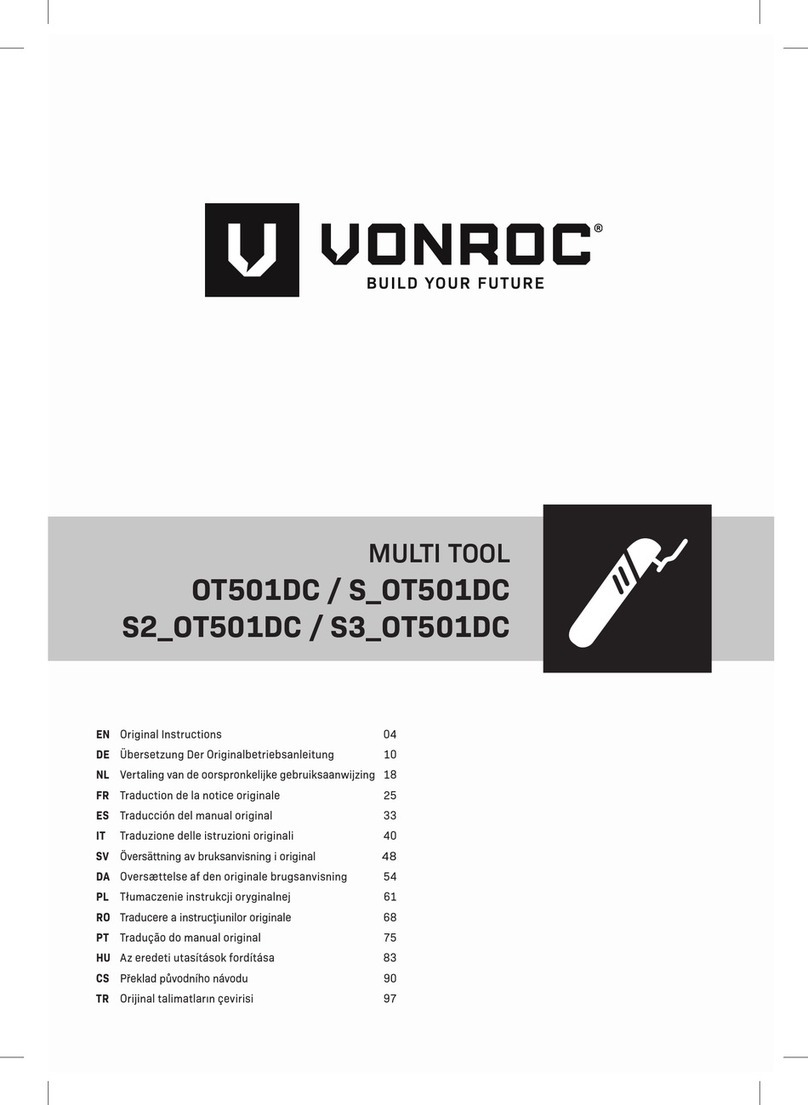VONROC OT501DC User manual