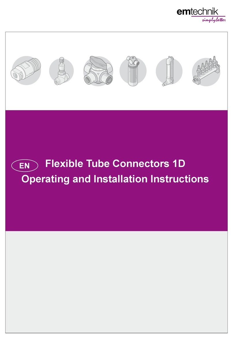 EM-Technik 1D Series Operating and installation instructions
