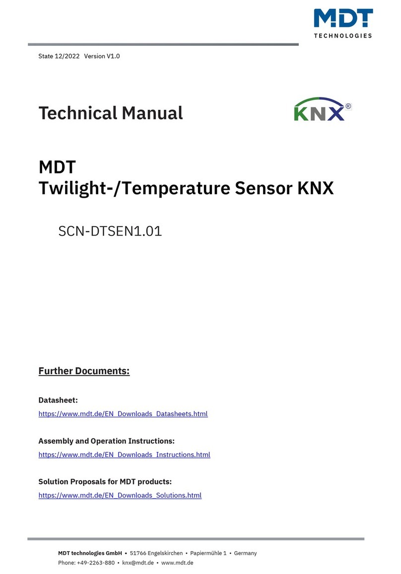 MDT SCN-DTSEN1.01 User manual