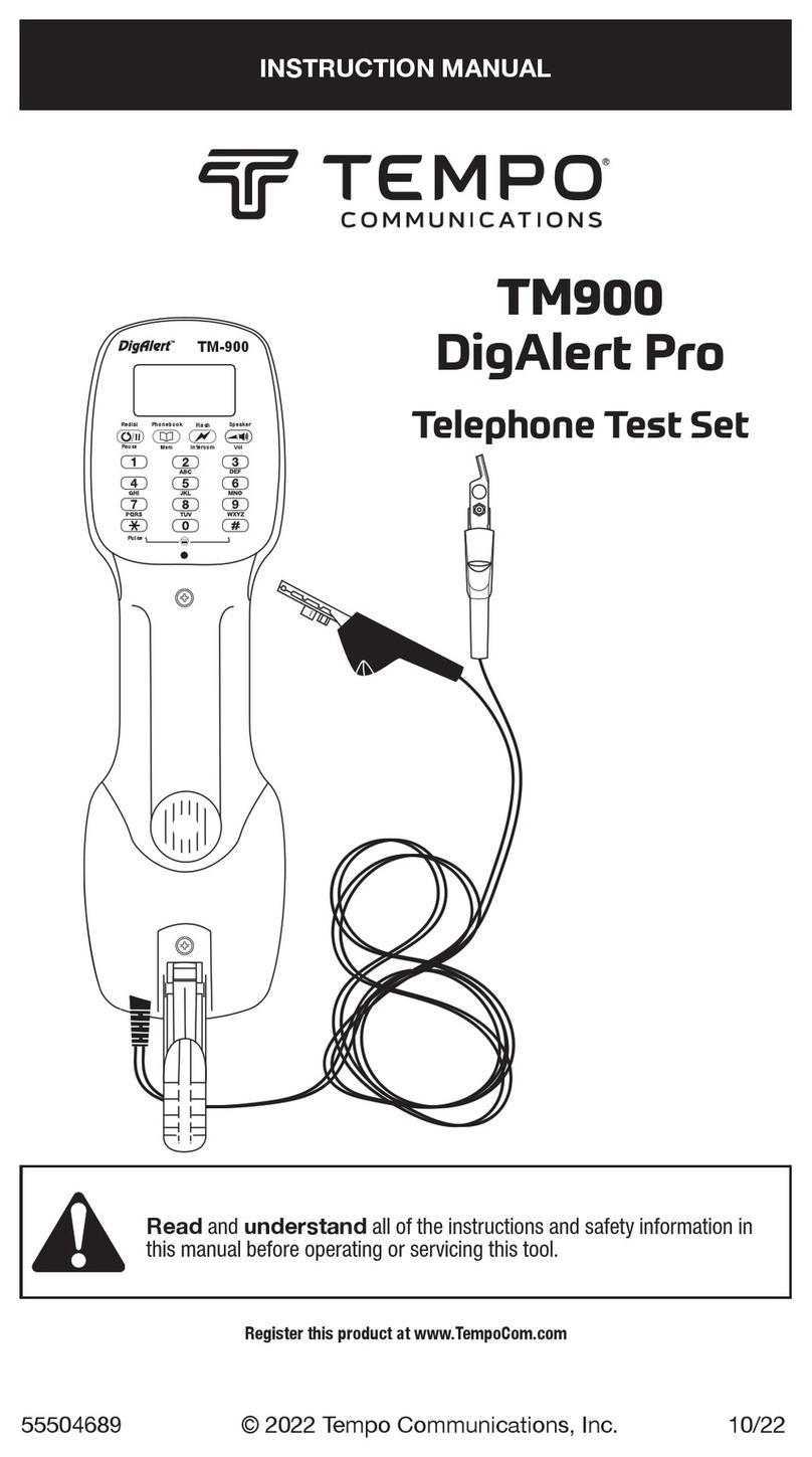 Tempo Communications DigAlert Pro TM900 instruction manual