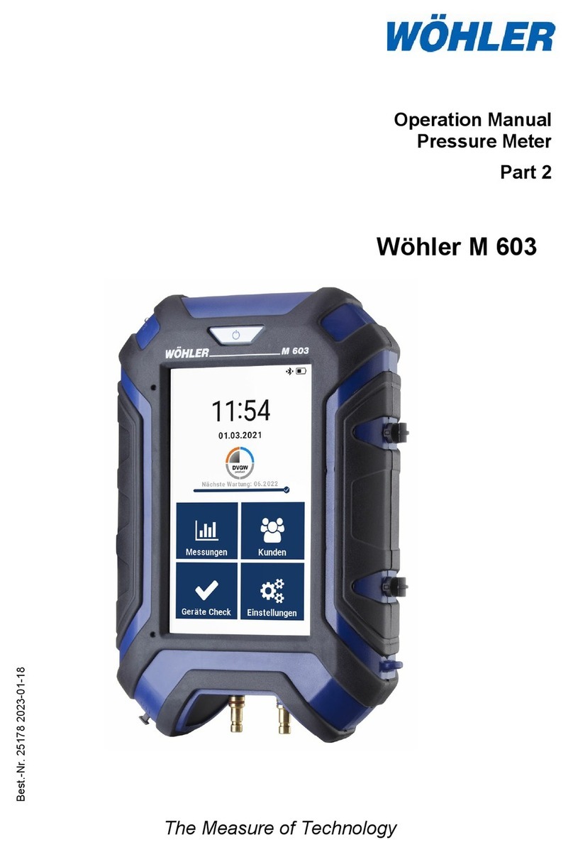 Wohler M 603 User manual