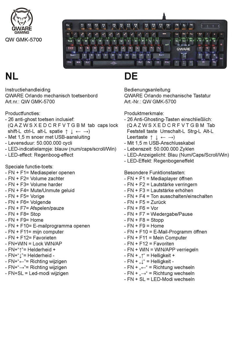 Qware QW GMK-5700 manual