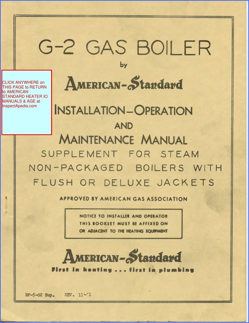 American Standard Aerozen G2 instruction manual American Standard Aerozen G2 instruction manual