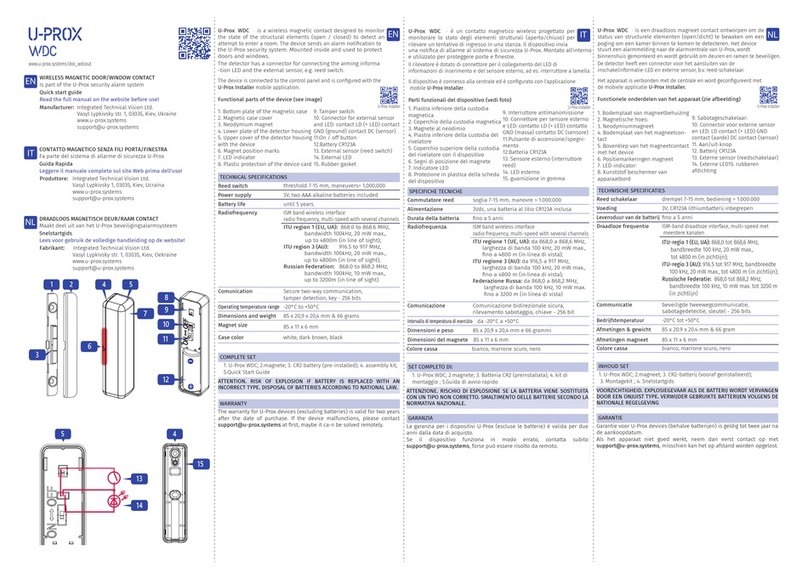 U-Prox WDC quick start guide