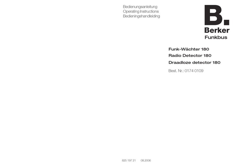 Berker Radio Detector 180 User manual