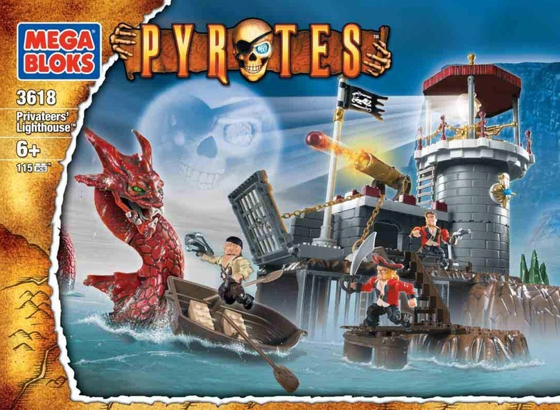 Mega Bloks PYRATES PRIVATEERS LIGHTHOUSE manual