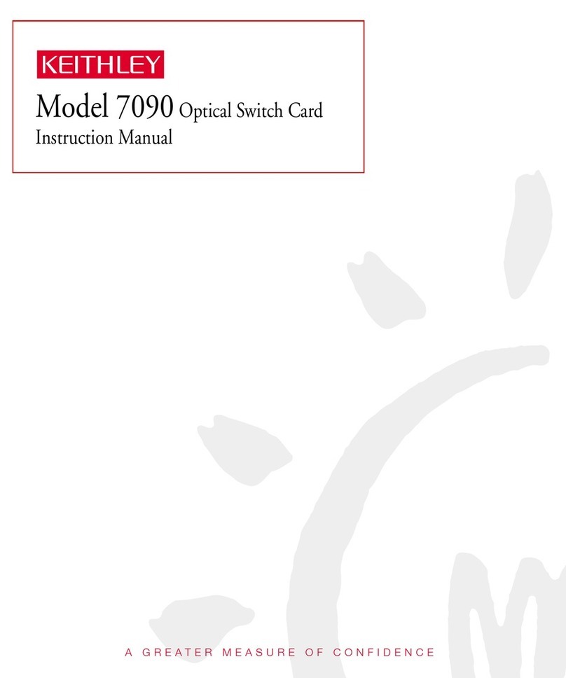 Keithley 7090 User manual