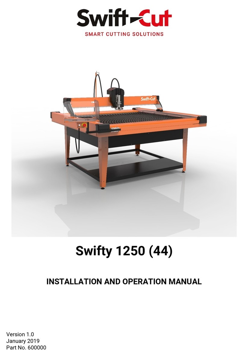 Swift-Cut Swifty 1250 Installation and operation manual