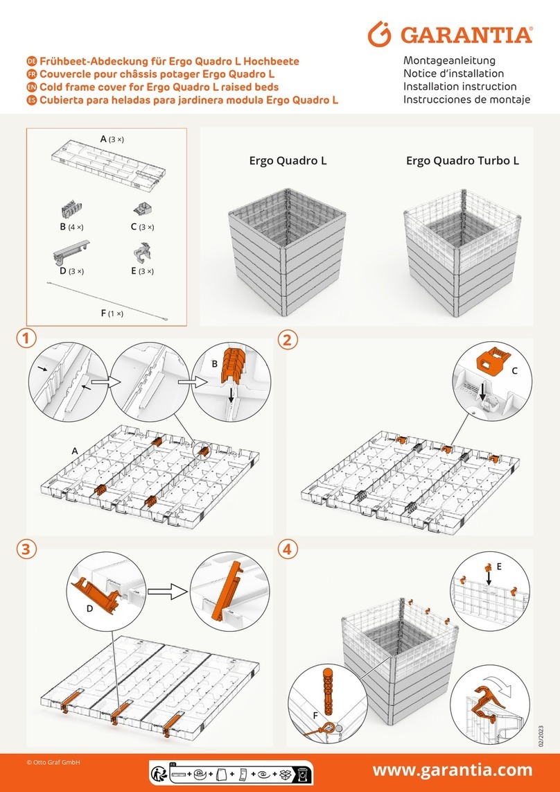Garantia Ergo Quadro L installation instructions