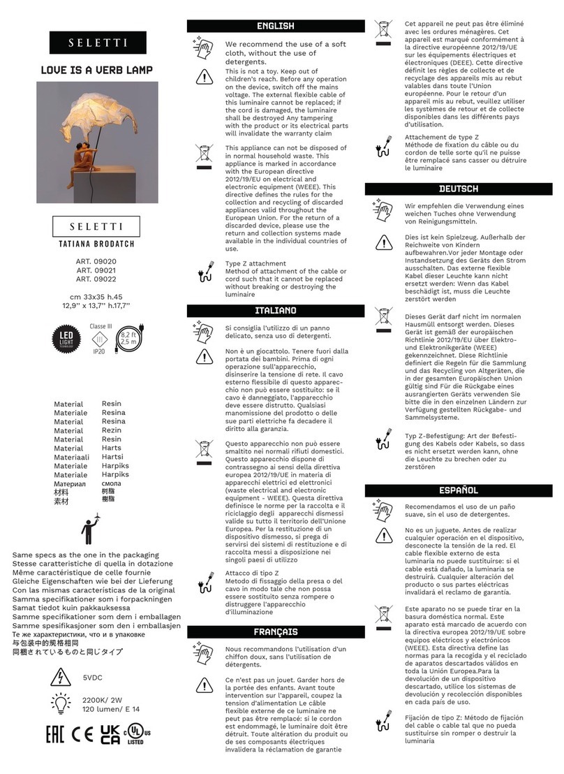 SELETTI 09020 User manual