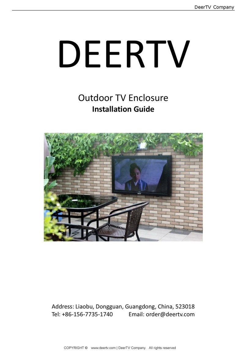 DEERTV Outdoor TV Enclosure installation guide
