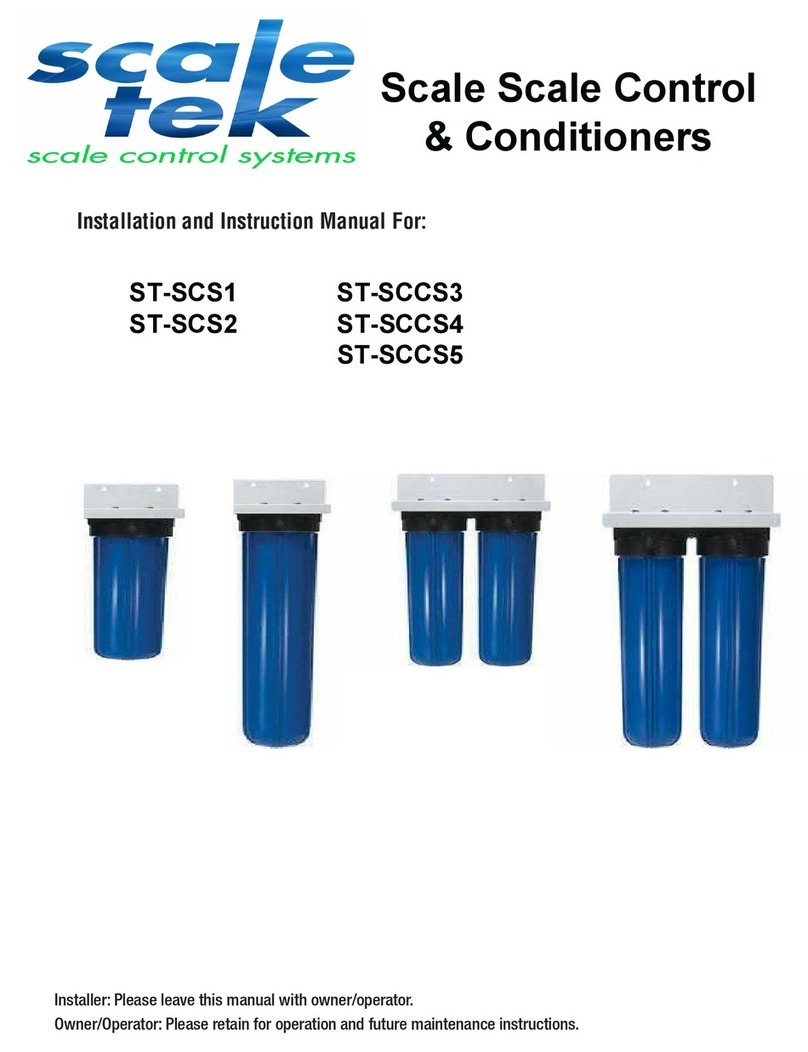 ScaleTek ST-SCS1 Installation and instruction manual